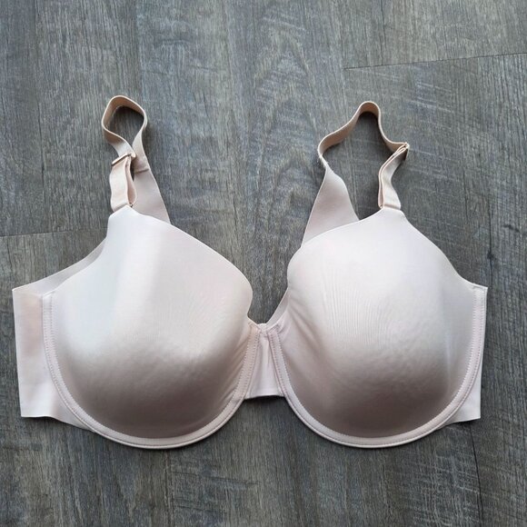 Soma Vanishing 360 Perfect Coverage Bra 38DD Beige Nylon/Spandex - Picture 1 of 4